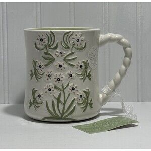 Petal & Pearl  Multicolor Spring Flowers Floral 22 Fl Oz Ceramic Coffee Tea Mug